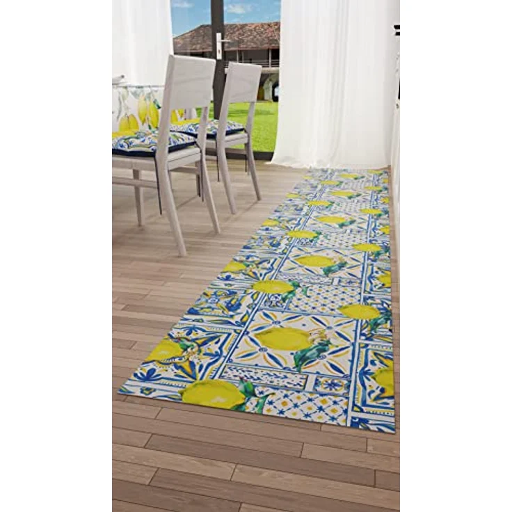 PETTI Artigiani Italiani - Teppich für Küche, rutschfest und waschbar, 52 x 80 cm, Design Vietri 01, 100% Made in Italy – Bild 4