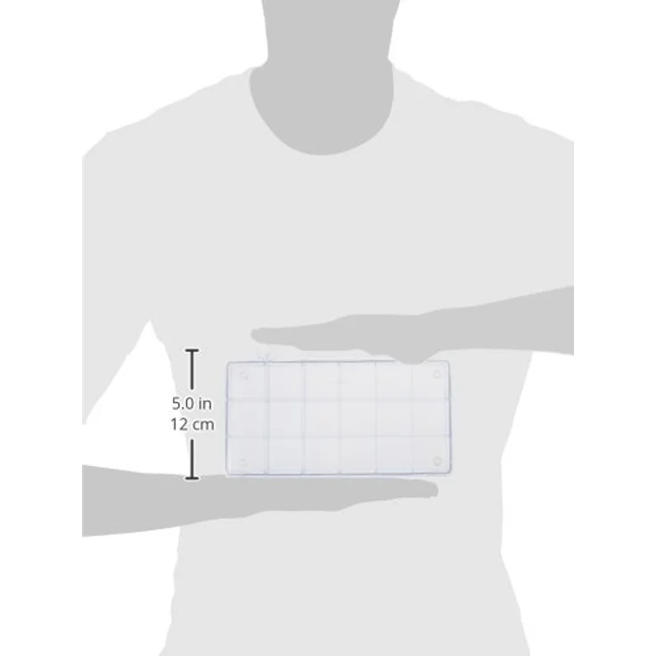 Sortierbox, 18 Fächer, kristall – Bild 2