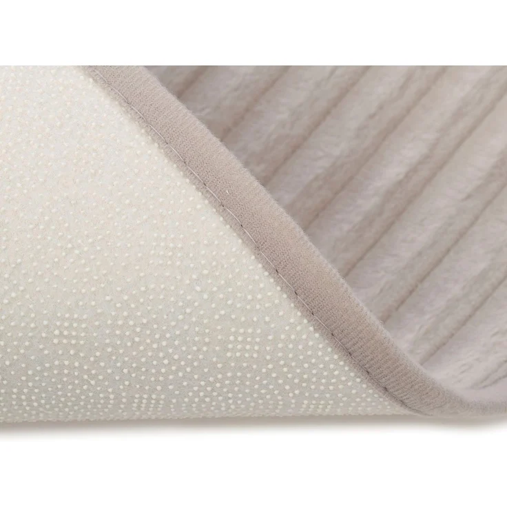 Gözze Badematte Berlin, Höhe 7 mm, rutschhemmend beschichtet, fußbodenheizungsgeeignet, Polyester, rechteckig, Badteppich, Uni Farben, Cord Optik, waschbar – Bild 3