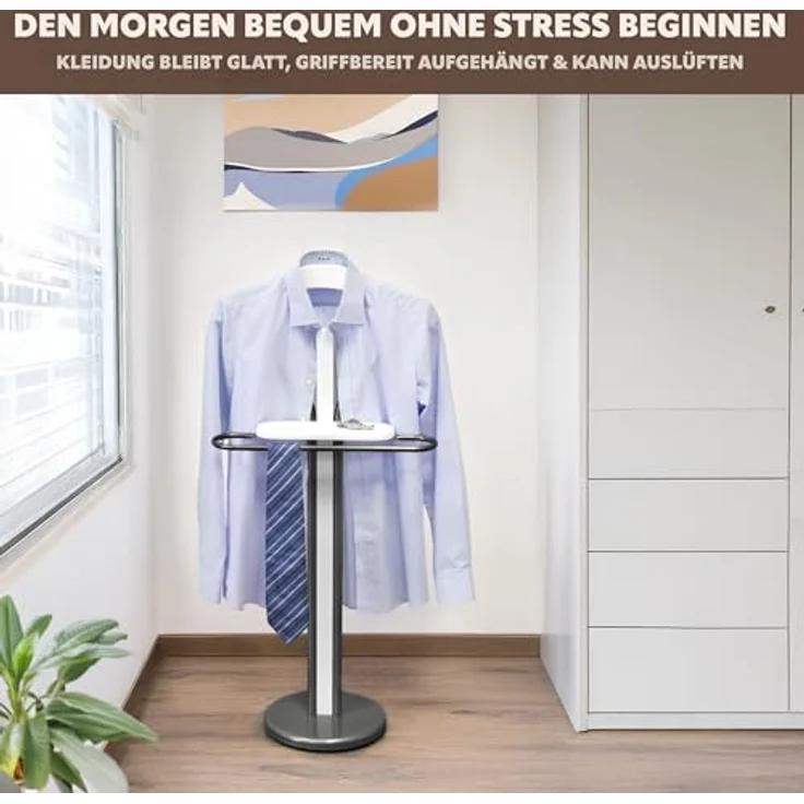 bremermann Herrendiener Kleiderbutler, Herrendiener, stummer Diener, Garderobe, dunkelgrau – Bild 4