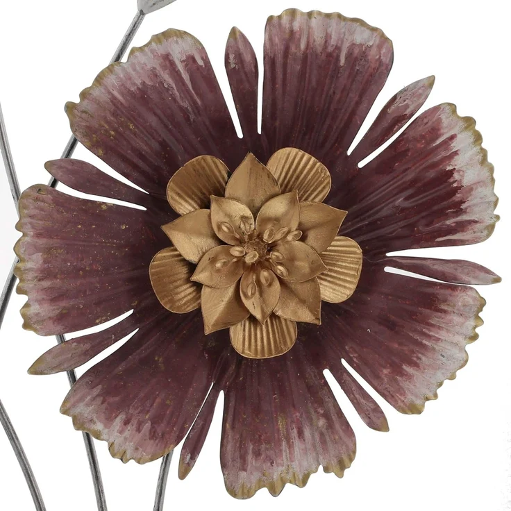 Wanddeko Metallblüte Wohndekoration Deko Tischdeko Wanddeko Wandbild Bild – Bild 2