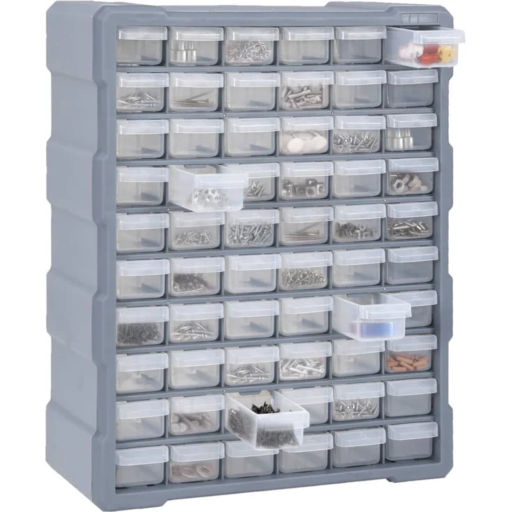 vidaXL Multi-Schubladen-Organizer mit 60 Schubladen 38x16x47,5 cm 147588 – Bild 6