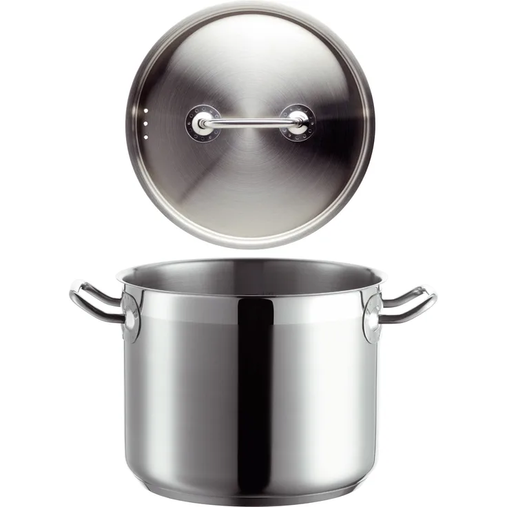 Mäser 926098 Professional I Gemüsetopf mit Deckel, Ø 20cm, Edelstahl 18/10, silber (1 Stück)