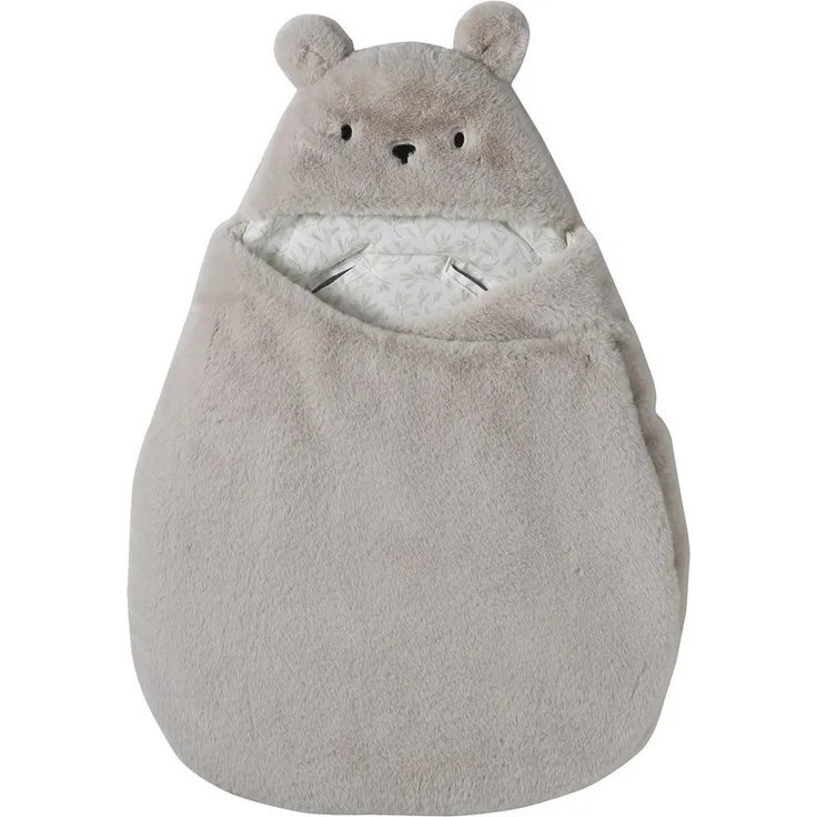 vertbaudet Fußsack 2-in-1 Baby Ausfahrsack/Wickelunterlage, Plüsch, 1er-Pack