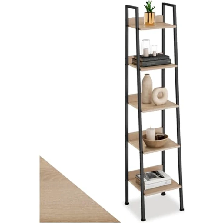 tectake Leiterregal Folkestone, Einzelstück 1-tlg, Industrial Style – Bild 2