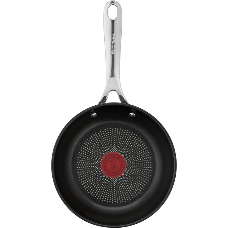 Jamie Oliver by Tefal Cook's Direct On Bratpfanne 28 cm, Antihaft, Induktionstauglich, Backofenfest, Edelstahl, Genieteter Griff, E3040644 – Bild 1