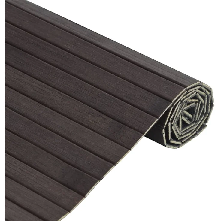 vidaXL Teppich Rechteckig Dunkelbraun 70x500 cm Bambus 376767 – Bild 3