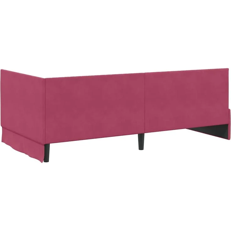vidaXL Eckbettgestell mit Matratze mit Kopfteil 2 pcs Samt 3393822 – Bild 9
