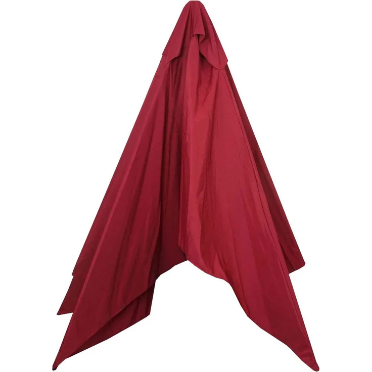 Ersatz-Bezug für Sonnenschirm Florida, Sonnenschirmbezug Ersatzbezug, Ø 3,5m Polyester 8 Streben ~ bordeaux – Bild 3