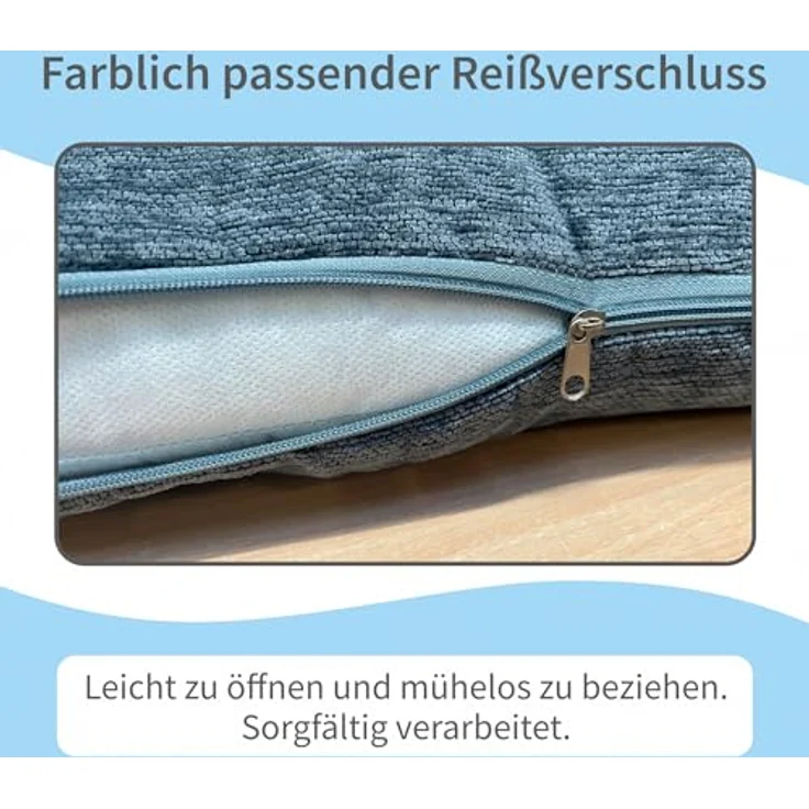 matches21 HOME & HOBBY Kissenbezüge 2er Set Kissenhüllen 45x45 cm dunkelrot meliert als weiche Dekokissen, (2 Stück), Zierkissen-Bezüge für Sofa-Kissen, Couch-Kissen – Bild 5