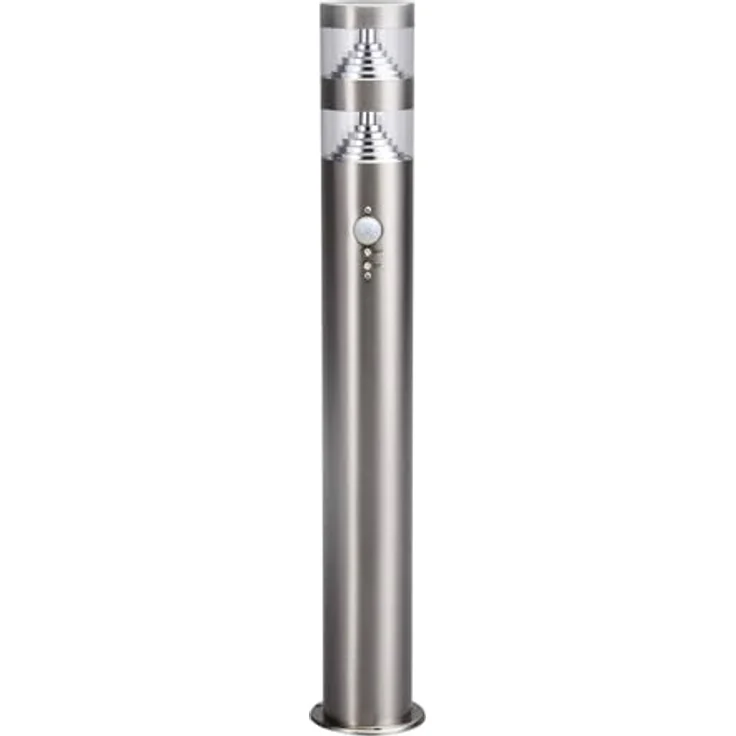 Lindby Edelstahl LED Wegeleuchte 60 cm, Pollerleuchte mit Bewegungsmelder, spritzwassergeschützt IP44, 11W, warmweiß – Bild 1