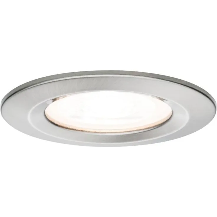 Paulmann No. 93475 LED Einbauleuchte Nova rund 6,5W GU10 Eisen 1er-Set IP44 dimmbar
