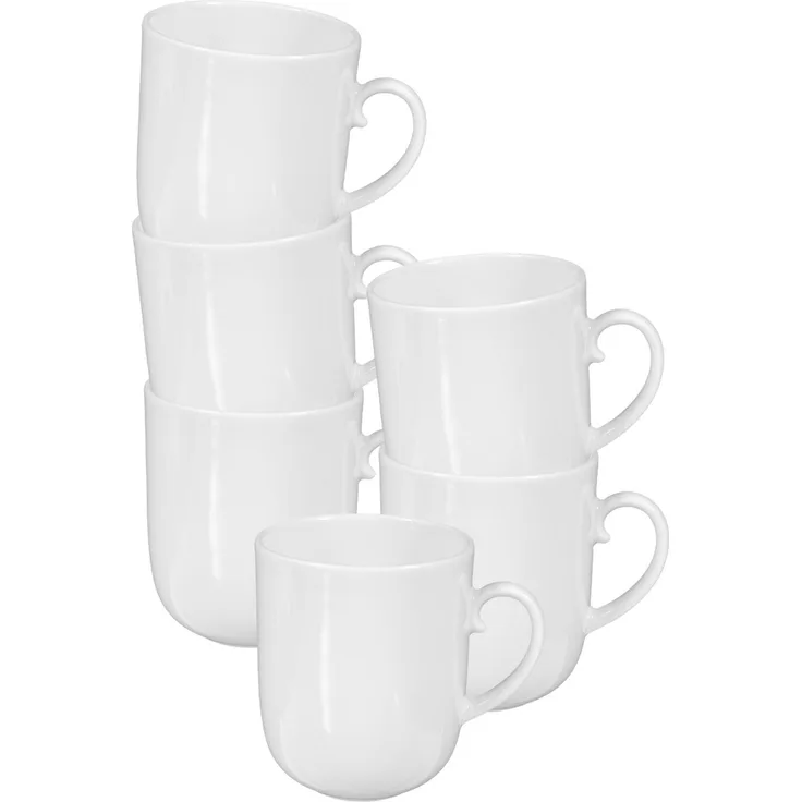 Seltmann Weiden Rondo/Liane Weiß Henkelbecher 0,27 l 6er Set