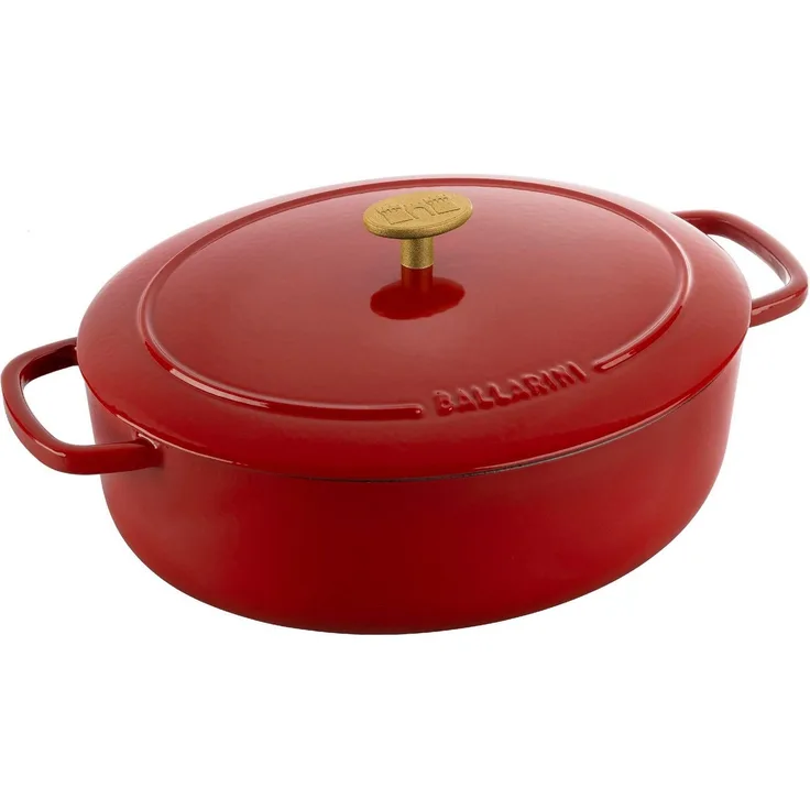 Ballarini 'Bellamonte' Cocotte, Gusseisentopf mit Deckel, Rot Rund 5.5