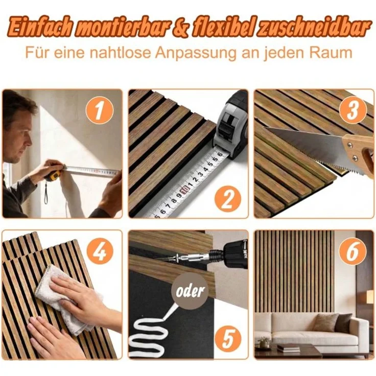Akustikpaneele im Set 120x60 cm 10053402_9102 – Bild 5