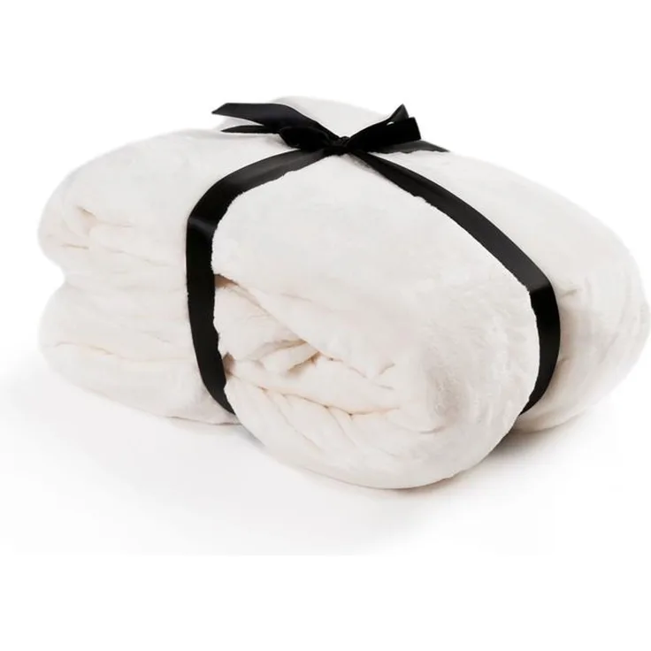 Estexo Kuscheldecke, Flanell Polyester, Creme, 210x280 cm