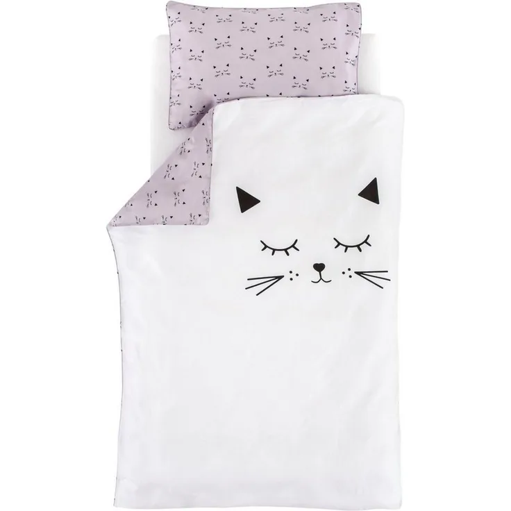 Träumeland Bettwäsche 100/135 + 40/60 cm Schmusekatze
