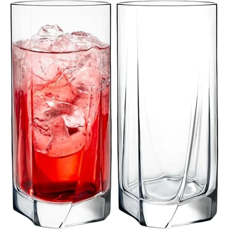 KONZEPT Gläser-Set 6 teilig/12 teilig, Longdrinkgläser, groß-280ml, 12-tlg, sicheres,Klares Glas ohne Mängel, Robust und langlebig – Bild 1