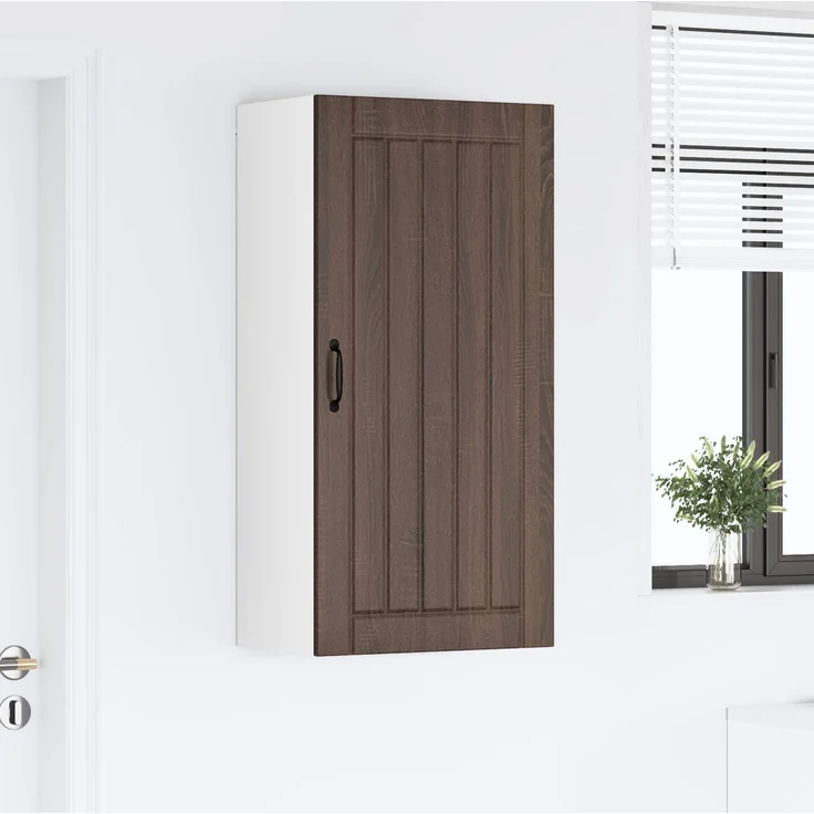 Hängeschrank, Küchenschrank Braun Eichen-Optik 50 x 31 x 100 cm Holzwerkstoff – Bild 4