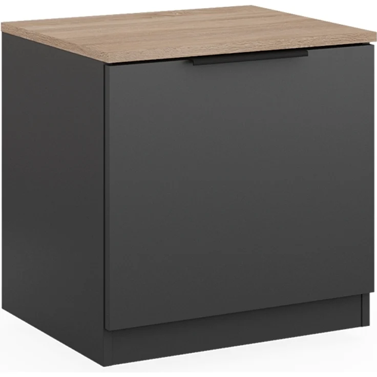 Nachttisch Betti Anthrazit/Sonoma 50 x 50 cm Vicco – Bild 1