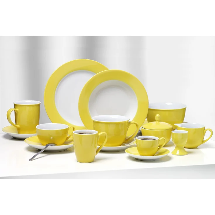 Tafelservice 12 tlg. Doppio sonnengelb