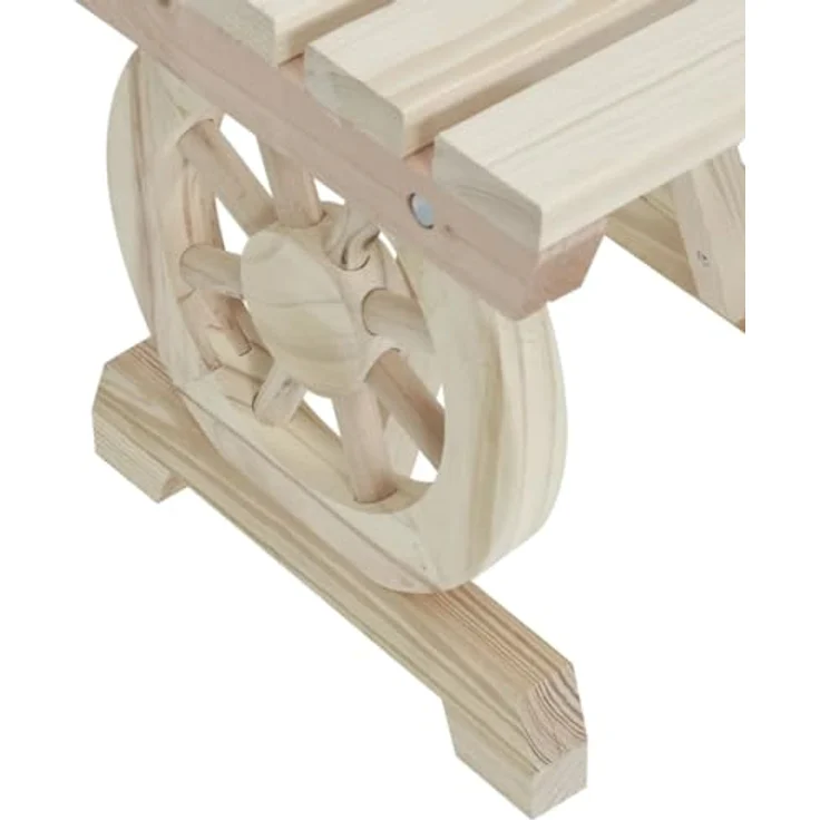 vidaXL Gartenbank 115 cm Massivholz Tanne 365111 – Bild 5