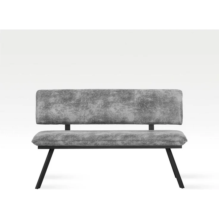 B&D home Essbank JUNA (1-St), gepolstert, stabiles Metallgestell, mit Rückenlehne, in 140 oder 160cm – Bild 2