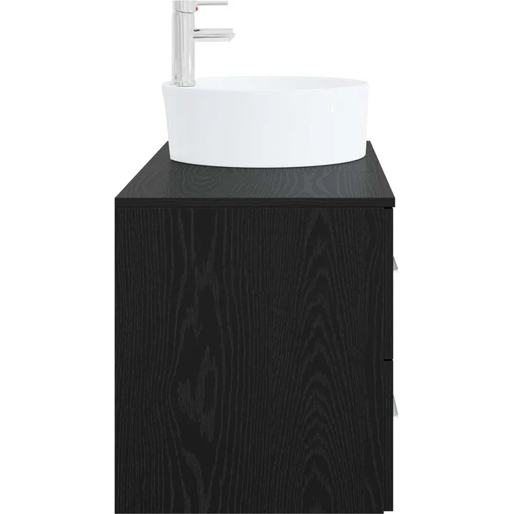 vidaXL Badezimmerschrank-Set 2 stk. Schwarze Eiche 79,5 x 44,5 x 82 cm 3403985 – Bild 4