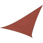 Sonnensegel Dreieck Terracotta 5m - Sonnenschutzsegel für Balkon Terrassensegel