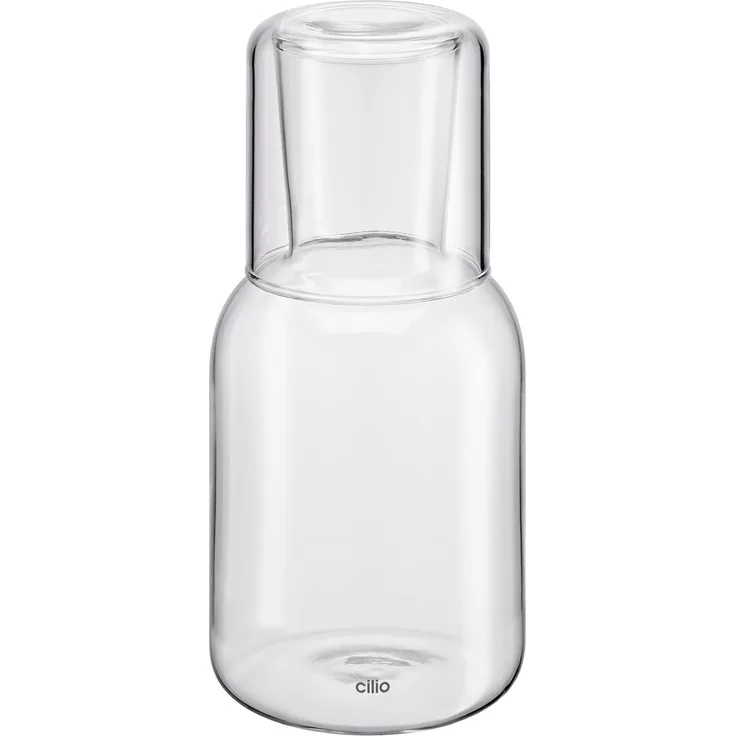 Glas Karaffe Krug Wasserkaraffe mit Trinkglas 750 ml cilio LORENZO 291506