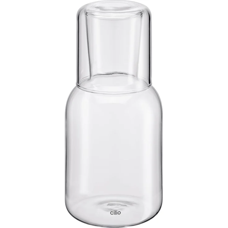 Glas Karaffe Krug Wasserkaraffe mit Trinkglas 750 ml cilio LORENZO 291506