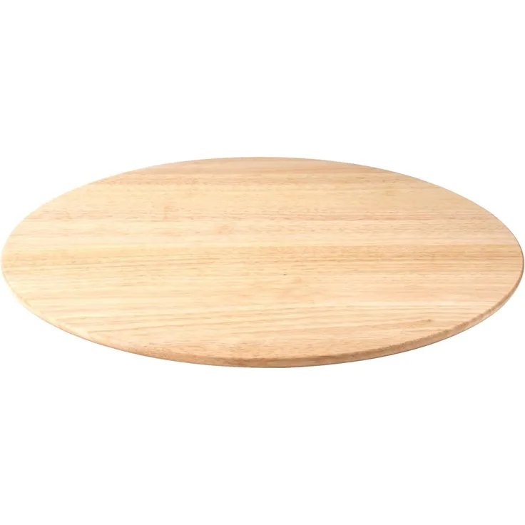 Continenta Drehplatte, Drehteller, Servierplatte, Käseplatte, Gummibaumholz, Ø 46 cm, 3015