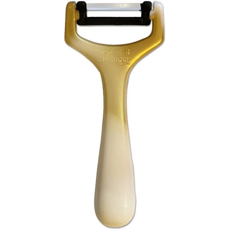 SMI Sparschäler Solingen Gemüseschäler Kartoffelschäler Sparschäler Universalschäler, (1-tlg, 1 tlg), Gold-Weiß – Bild 4