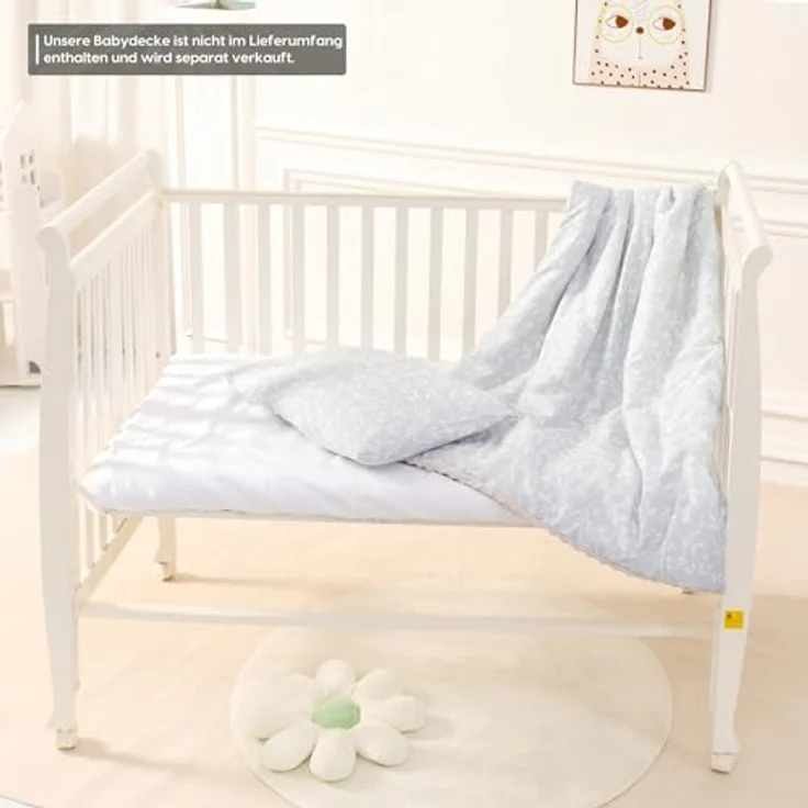 SUPERBE BEBE Kinderkissen Mit Kopfkissenbezug Baumwolle - Kissen für Kinder 1 bis 3 Jahre Größe 33x45 cm - Weiches Kissen Hypoallergen Maschinenwaschbar Ideal Fürs Bett oder Auf Reisen EIN Nickerchen – Bild 7