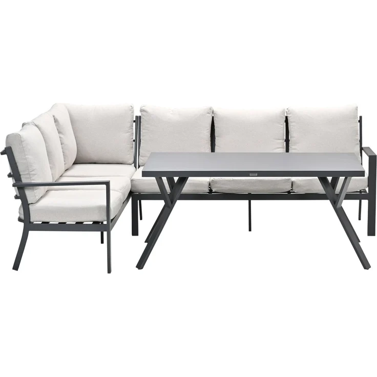 Garden Impressions Sergio Lounge Dining Set 3-teilig – Aluminium Lounge-Essgruppe für Terrasse & Garten – Bild 6