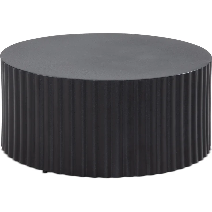 Couchtisch Sofatisch Metall Schwarz 67x67x31 cm Wohnzimmertisch Rund – Bild 7