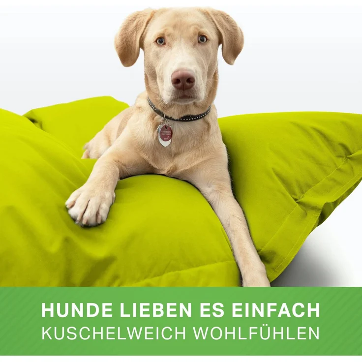 Green Bean® Hundebett für mittlere & große Hunde 140x180cm Hundekissen - Hellgrün – Bild 5