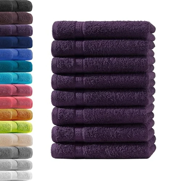 Hometex Premium Textiles Handtuch in Premium Qualität 500 g/m², Feinster Frottier-Stoff 100% Baumwolle, 8x Gästetuch, weich, saugfähig, extra schwer & flauschig - TEST BILD TOP MARKE 2025 – Bild 2