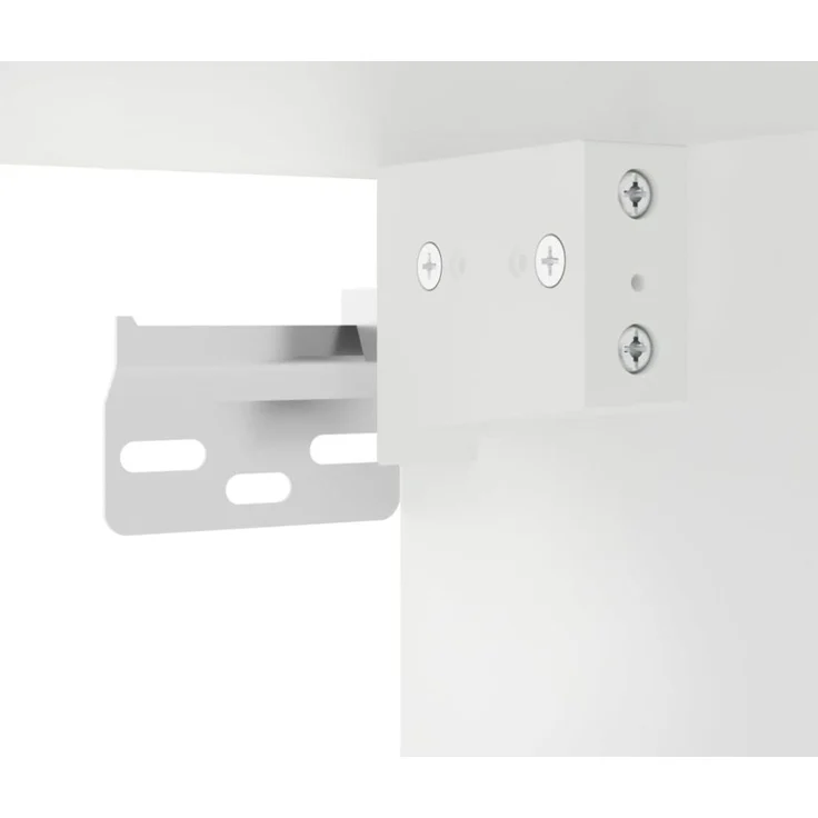 vidaXL Wand-Nachttisch mit LED-Leuchten Weiß 836812 – Bild 10