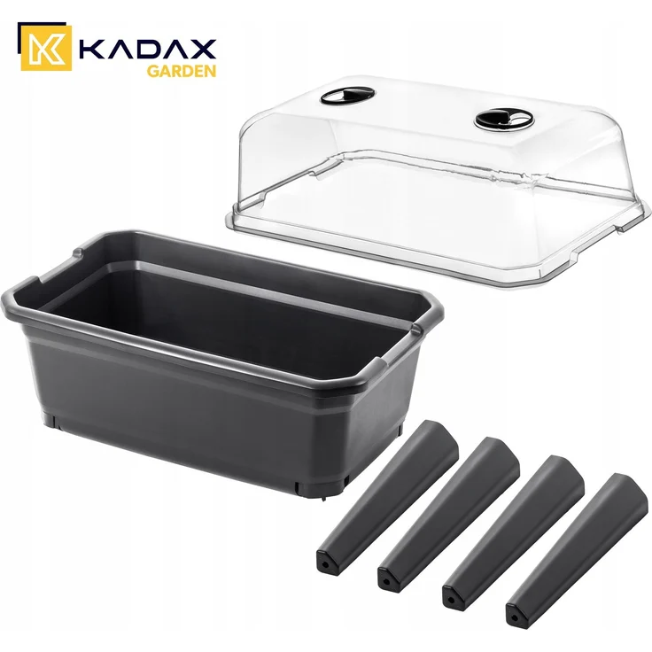 KADAX großes Mini-Gewächshaus, Mini-Gewächshaus, Heimgewächshaus, Setzlinge, 60 cm, 30 l – Bild 3