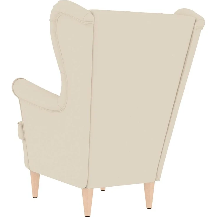 vidaXL Sessel Weiß 74x84x100 cm Leinen 4016907 – Bild 5