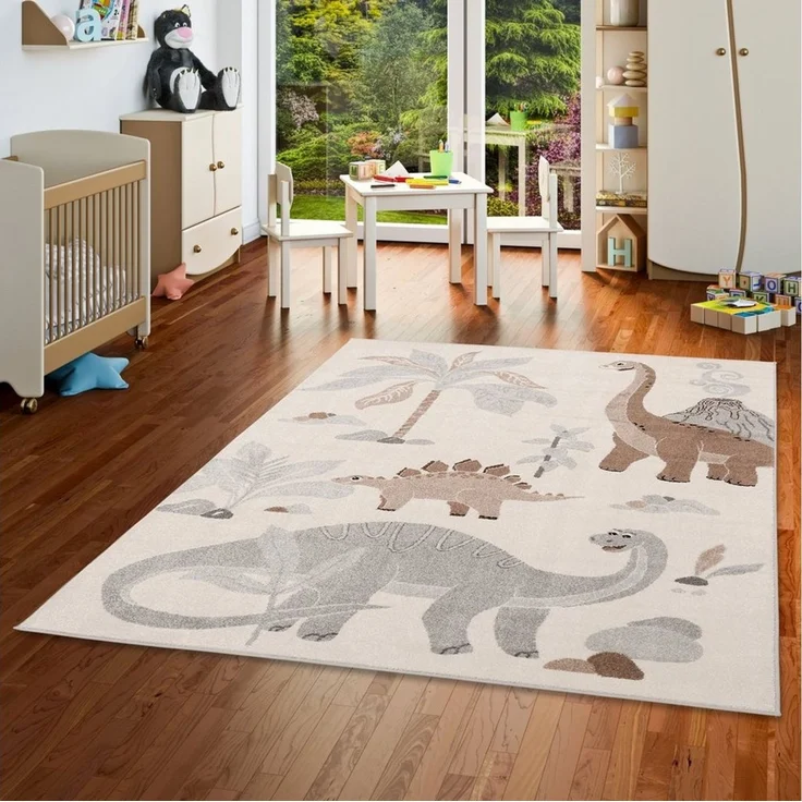 Pergamon Kinderteppich Kinder Teppich Softstar Kids Dinowelt, Rechteckig, Höhe: 11 mm – Bild 1