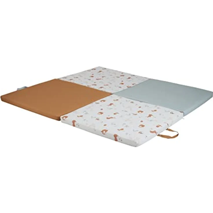 TINÉO - Krabbeldecke – Aktivitätsmatte – Spielteppich für Babys – Motorikmatte – Bodenmatte für Babys – Multifunktional 3-in-1 – 120x120 cm, Little Farmer – Bild 7
