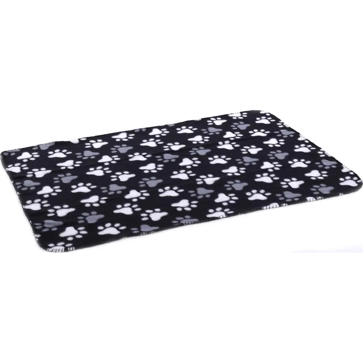 Flamingo Fleecedecke Esma rechteckig schwarz/weiß, Maße: 100 x 150 cm