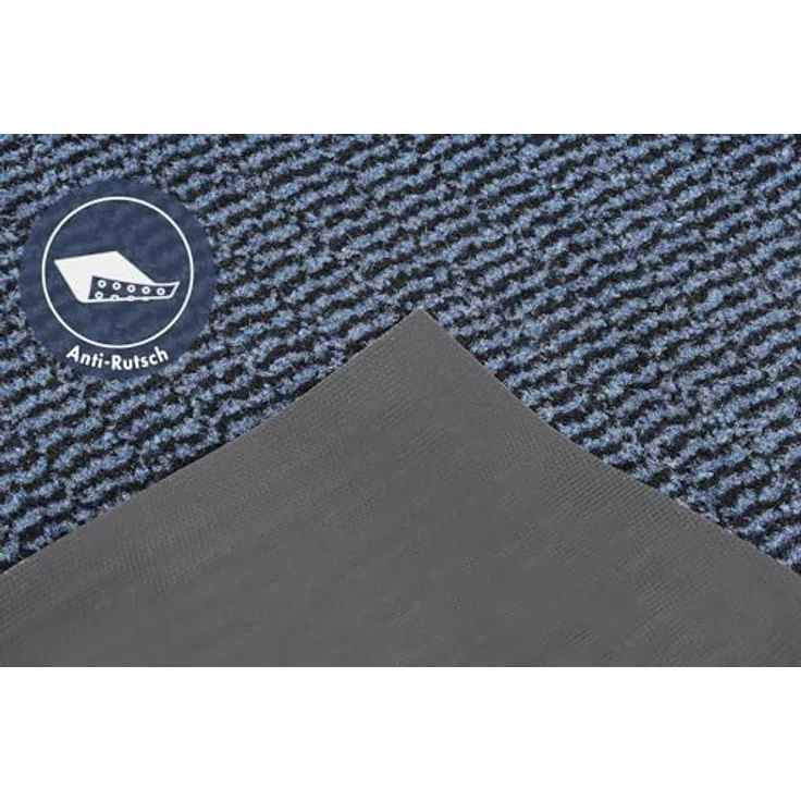 andiamo Fußmatte Easy - Schmutzfangmatte für den Hauseingang - flexibel einsetzbar als Türmatte innen, Fußabtreter im überdachten Außenbereich oder als Schuhmatte 60 x 80 cm Blau – Bild 6
