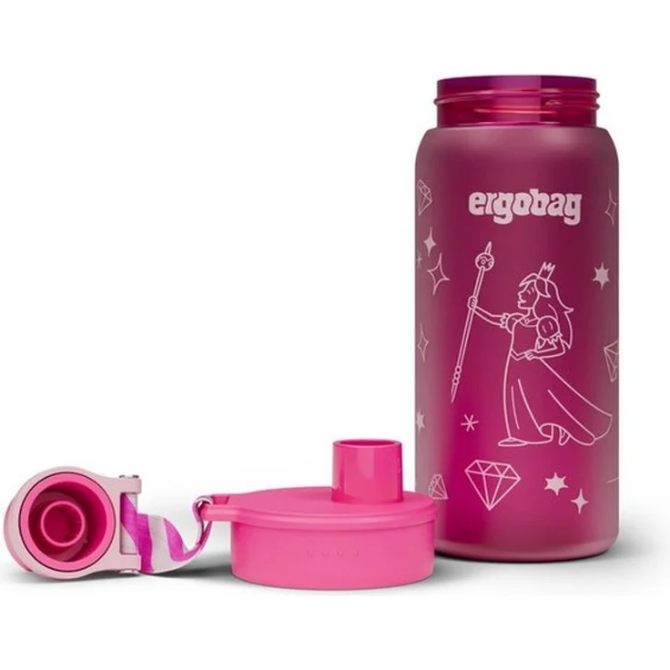 ergobag Trinkflasche Trinkflasche, auslaufsicher und kohlensäuregeeignet – Bild 1