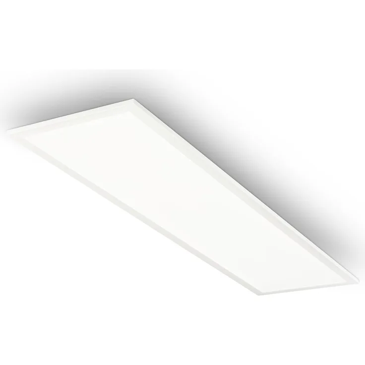 BRILONER – Badlampe 100 cm, Badleuchte, LED Panel mit neutralweißem Licht, IP44 Spritzwasserschutz, LED Deckenlampe, Garage, Werkstatt Deckenleuchte, Keller, Schlafzimmerlampe, 100 x 25 x 6 cm, Weiß