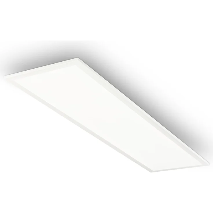 BRILONER – Badlampe 100 cm, Badleuchte, LED Panel mit neutralweißem Licht, IP44 Spritzwasserschutz, LED Deckenlampe, Garage, Werkstatt Deckenleuchte, Keller, Schlafzimmerlampe, 100 x 25 x 6 cm, Weiß