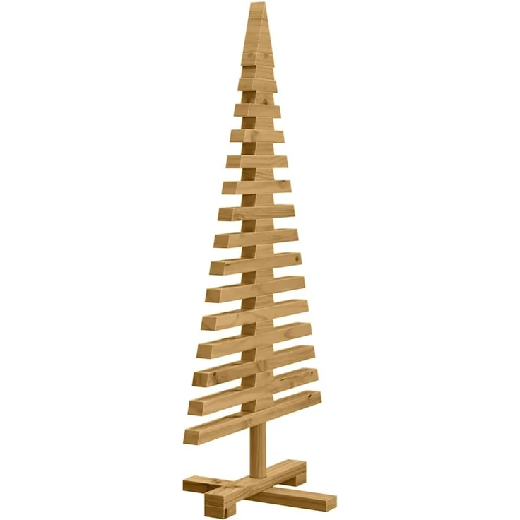 vidaXL Holz Weihnachtsbaum KOTKA 90 cm Massives Kiefernholz 42016698 – Bild 4