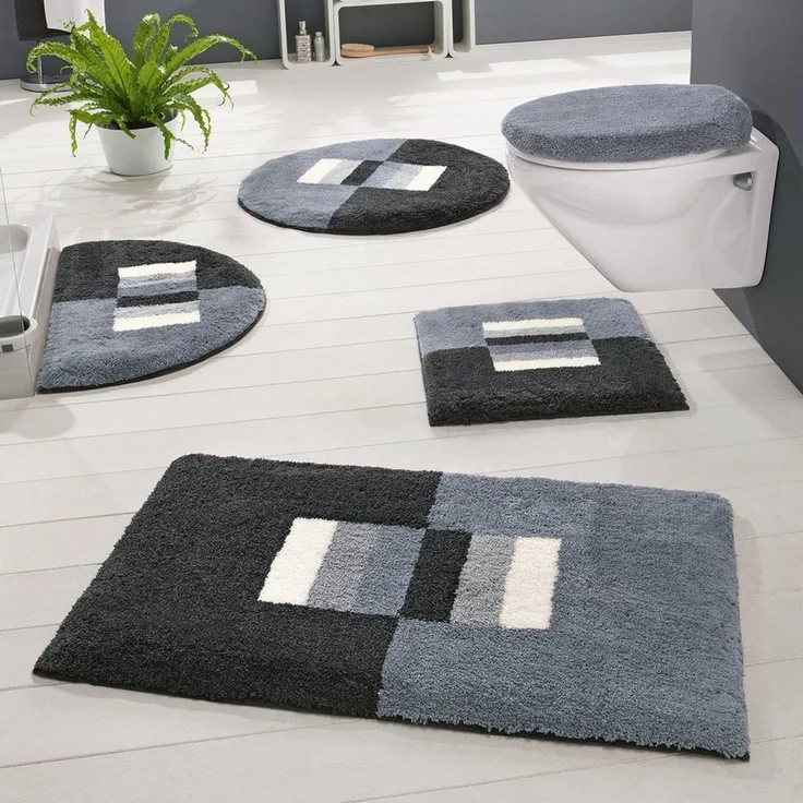 Erwin Müller Badematte Badematte "Korfu", Höhe 20 mm, eckig, Streifen – Bild 2